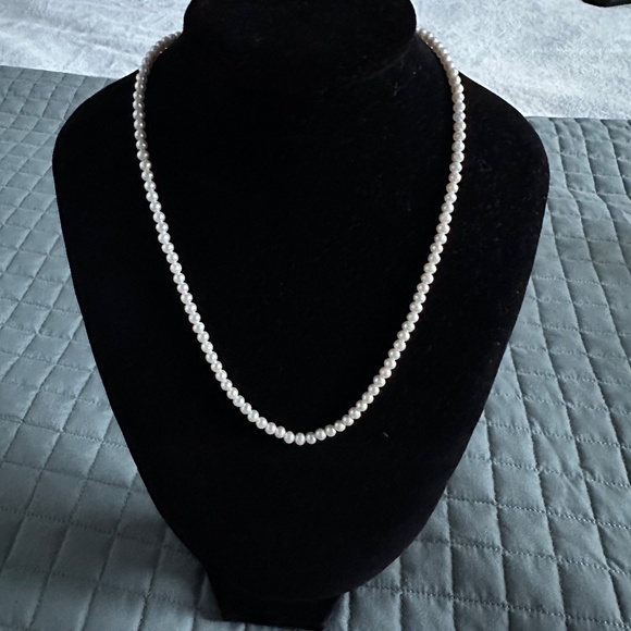 MEJURI ESSENTIAL PEARL NECKLACE PEARLS ON 14K SOLID GOLD CHAIN NIB - Picture 6 of 10